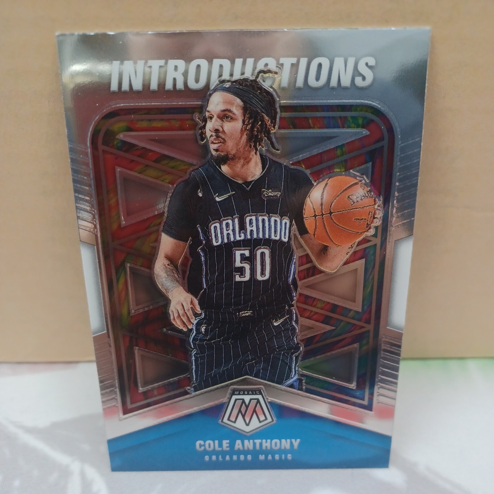 2020-2021 Mosaic Introductions Cole Anthony #7 Orlando Magic North Carolina