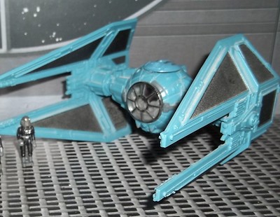 STAR WARS ACTION FLEET SERIES IMPERIAL TIE INTERCEPTOR WITH PILOT