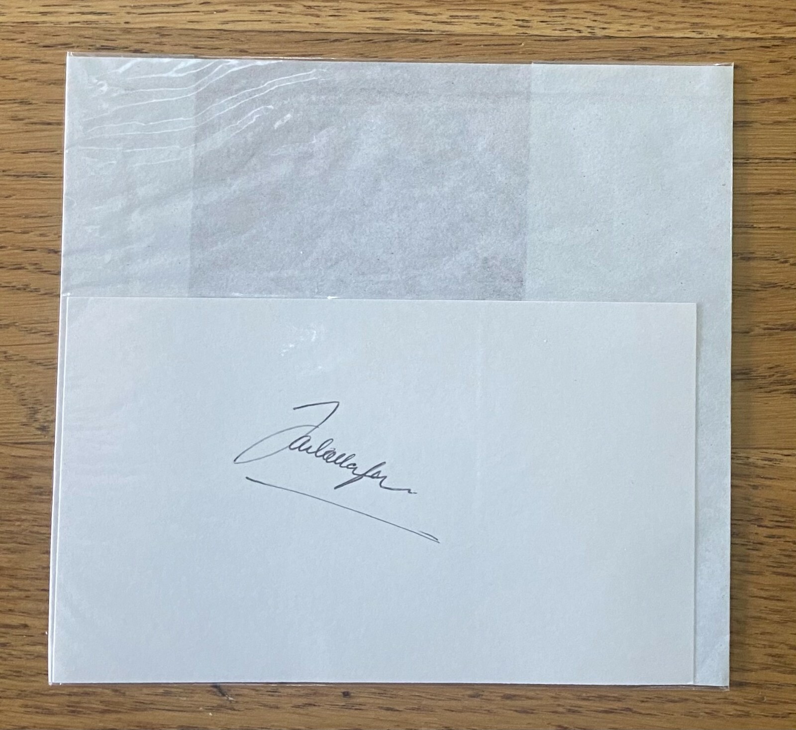 IAN CALLAGHAN signed index card by  Liverpool & England International Footballer