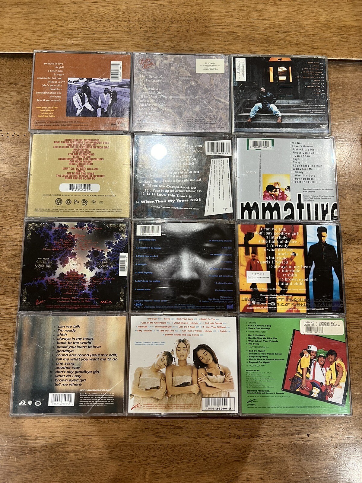 Lot of 12 90s R&B CDs - All 4 One, Bobby Brown, Immature, Tevin ...