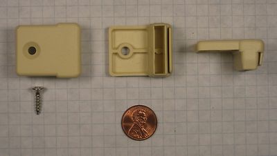 GRASS #6150/HR4.2-ALMOND PLASTIC BACK RAILING CLIP, SCREW-ON VERSION