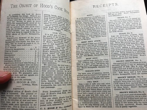 Antique Recipe Book HOOD'S COOK BOOK C.I. Hood & Co. Apothecaries Medicine - Picture 3 of 5