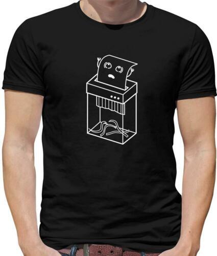 Paper Shredder Mens T-Shirt - Stationary - Office - Joke - Funny - Cute - Gift-image