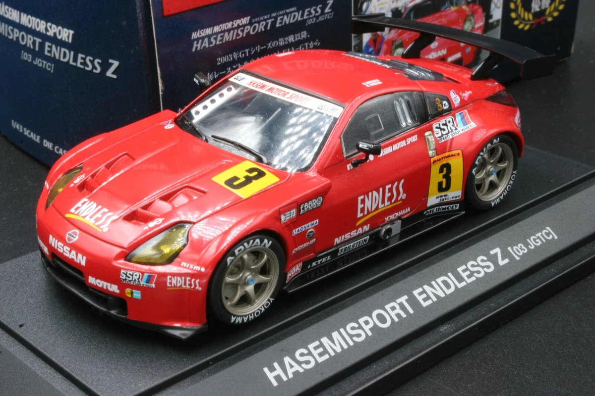 EBBRO TOMY 1:43 NISSAN NISMO HASEMI SPORT ENDLESS FAIRLADY 350Z JGTC '03 DIECAST
