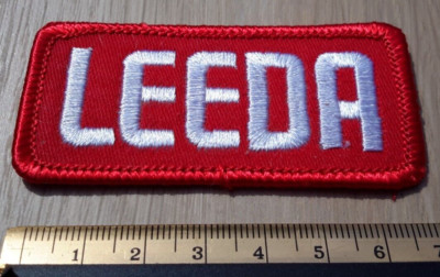 LEEDA FISHING TACKLE HERSTELLER STOFFABZEICHEN ZUM AUFNÄHEN