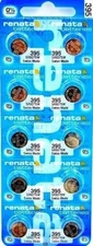 395 RENATA WATCH BATTERIES SR927SW (10 piece) New packaging Authorized Seller