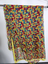 Pre-owned Ethnic Pakistani Indian Duppata Saree Scarf Printed Wrap Stole D105 
