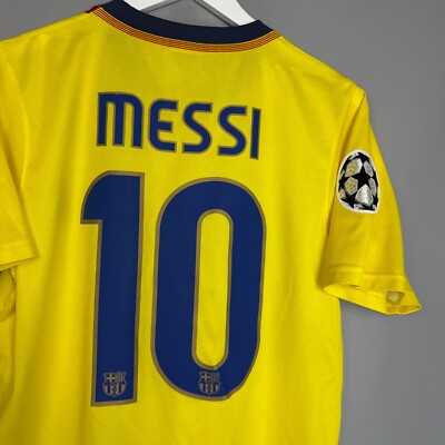 BARCELONA 2008 2009 AWAY FOOTBALL SHIRT SOCCER JERSEY NIKE #10