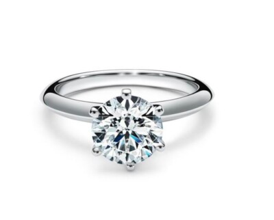The Tiffany® Setting Engagement Ring in Platinum Size