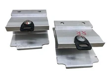 2011 2012 FISKER KARMA ES RIGHT & LEFT REAR UPPER SEAT BRACKET SET 2 PCS OEM