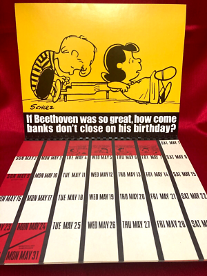 NEW VINTAGE PEANUTS / SNOOPY - 1976 PEANUTS DATE BOOK CALENDAR | eBay
