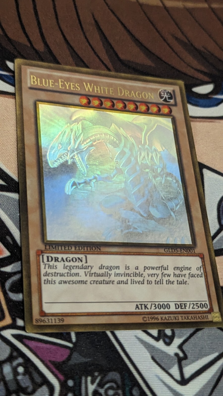 BLUEEYES WHITE DRAGON YUGIOH! GHOST RARE GLD5EN001 eBay