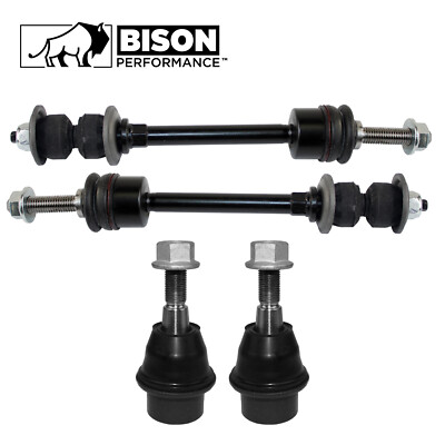 Bison Performance 4pc Front SwayBar Link & Lower Ball Joint Kit For Ram 1500 4WD
