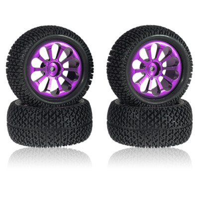 イースト Metal Wheel Rims Tires Rally Wheels For MJX Hyper Go 1/16
