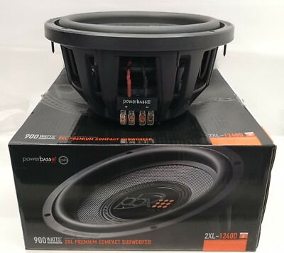 Powerbass 2XL-1240D Auto Sub 12'' Dual 4-Ohm Subwoofer 900 Watt Max Power OPENBOX