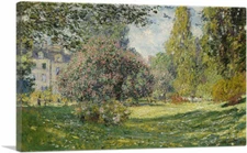 ARTCANVAS The Parc Monceau Landscape Canvas Art Print by Claude Monet