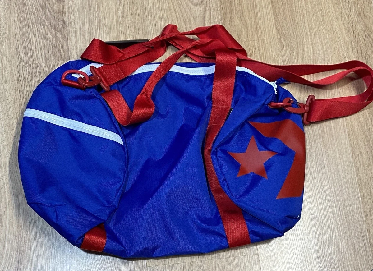 fly Dronning Niende RARE! Converse Sport Duffle Bag Men's Blue Red 10015067-a02 | eBay