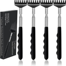4 Pack Back Scratcher Extendable Metal Portable Back Scratcher for Men Women Adu