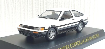 1/64 Kyosho TOYOTA COROLLA LEVIN AE86 WHITE diecast car model Initial D