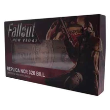 Fallout 4 76 New Vegas Replica NCR 20 Dollar Bill Plaque Limited Edition Ingot