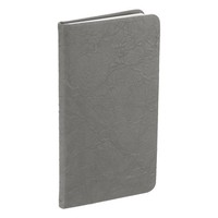 Softcover Notizbuch 18X10Cm A6.80 Blatt 80G/M² Liniert Grau