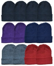 36 Pack Beanies Or Gloves, Bulk Thermal Winter Hat Or Glove Assorted Beanies 