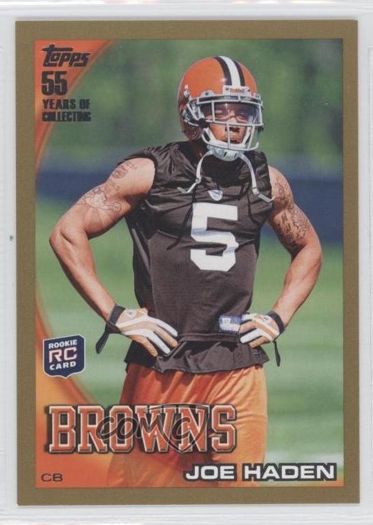 2010 Topps Gold 1396/2010 Joe Haden #169 Rookie RC a8r