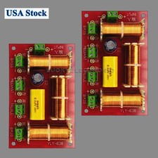 2PCS Treble + Midrange + Dual Bass Speaker Crossover Audio 4-Way 3 Way Crossover
