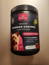 Chewia Dog Advanced Bladder Control Chews Cranberry Power Chews Exp: 02/2026