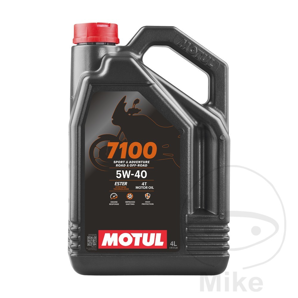 Motul 7100 4T 5w-40 5w40 Ester Fully Synthetic Motorcycle Engine Oil 4 Litres 4L
