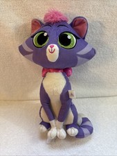 Disney Store Hissy Plush Puppy Dog Pals 12" Purple Cat Plush Stuffed Animal