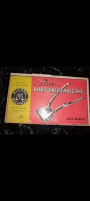 Solingen Alcoso Vintage Hair Clipper with Original Box Made in Germany Antique