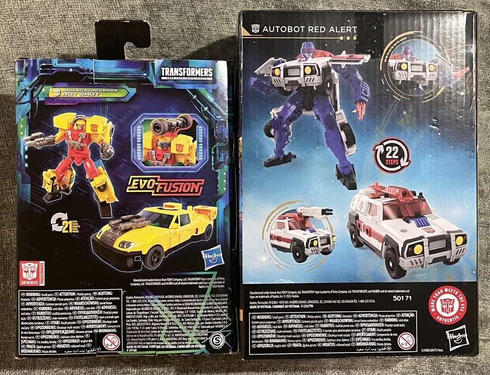 New 2022 - 2025 Hasbro Transformers Armada Autobots Hotshot & Red Alert 2 Pack - Image 2 of 4
