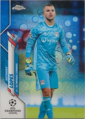 2019-20 Topps Chrome UEFA UCL - ANTHONY LOPES Blue Bubbles Refractor #80 PR194