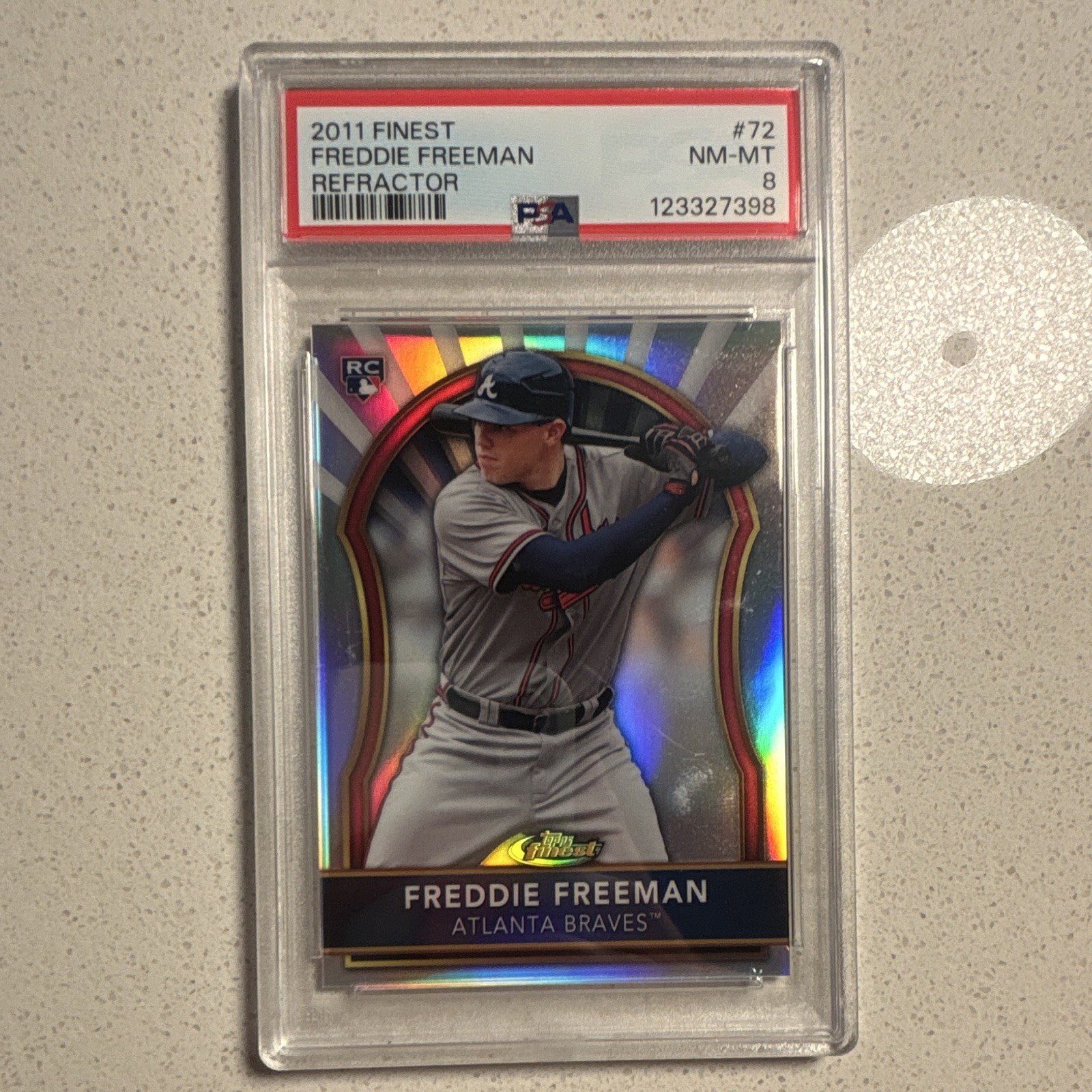 2011 Topps Finest - Freddie Freeman #72 Refractor /549 (RC)