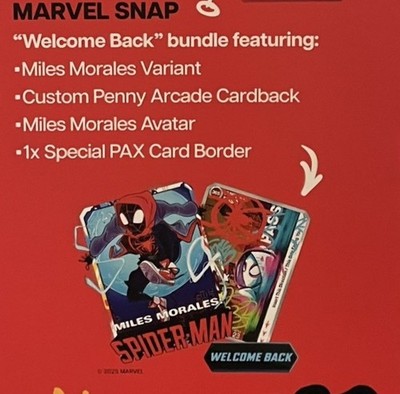Marvel SNAP Welcome Back Bundle Code PAX 2025