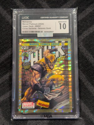 2022 Marvel Platinum - Wolverine #87 - Cover Variant Seismic Gold /10