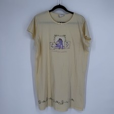 Vintage 90s Disney Winnie the Pooh sleepshirt nightgown eeyore yellow loungewear