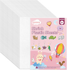 50 Pieces Shrink Plastic Sheets, Shrinky Paper Shrink Dink Sheets Shrink Art Pap