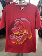 Vintage Disney Big Print GRUMPY Snow White And The Seven Dwarfs Tee XL