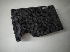 Damascus Steel Pattern Black Limited Edition The Ridge Wallet RFID Custom Made