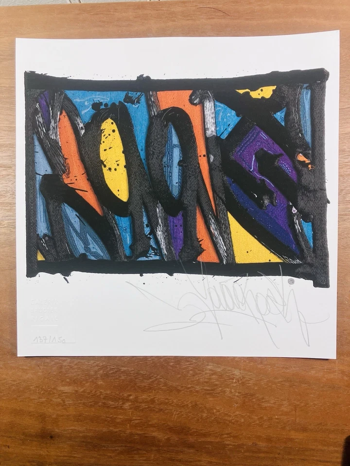 Jonone 2021 Rare Coffret On The Wire Tirage Signé 150 Exemplaire Street Art Tag - Photo 2/4