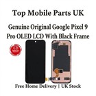 For Google Pixel 9 Pro GEC77 Genuine Original OLED LCD Screen Black Frame UK
