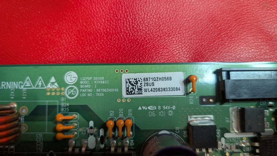 Placa ZSUS LG 6871QZH056B (6870QZH004B, 6870QZH104B) Foto 2 de 3