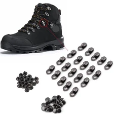 Boot Hook Eyelets - Speed Hooks with Rivets for Repair/Camp/Hike/Climb Access...