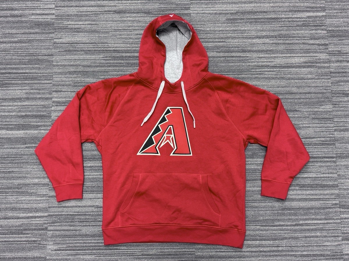 NEW Men's Arizona Diamondbacks Antigua Red Victory Pullover Hoodie