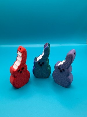 Peeps Biten Bunny 3D Printed Keychain