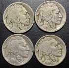4x BETTER Buffalo Nickel Lot 1915 D, 1920 S, 1921 P FULL DATE x2 Rare Nickle 5c