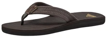 Quiksilver Carver Suede Flip-Flops / Sandals - NWT Mens 9 Brown - #48217-A1