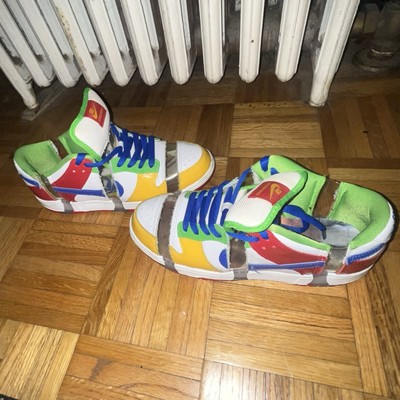 Nike Dunk Low Sb Ebay Sandy Bodecker SZ 10.5 Authentic Rare Multicolor